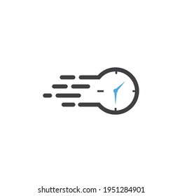 Fast Time Icon Logo Design vector