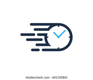 Fast Time Icon Logo Design Element