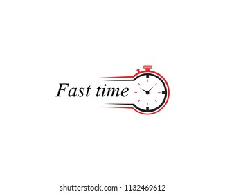 Fast time icon logo template