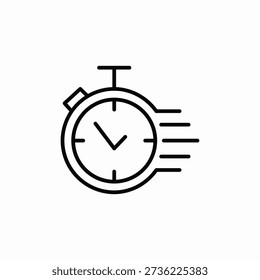 fast time icon sign vector