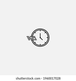 Fast time icon sign vector,Symbol, logo illustration for web and mobile