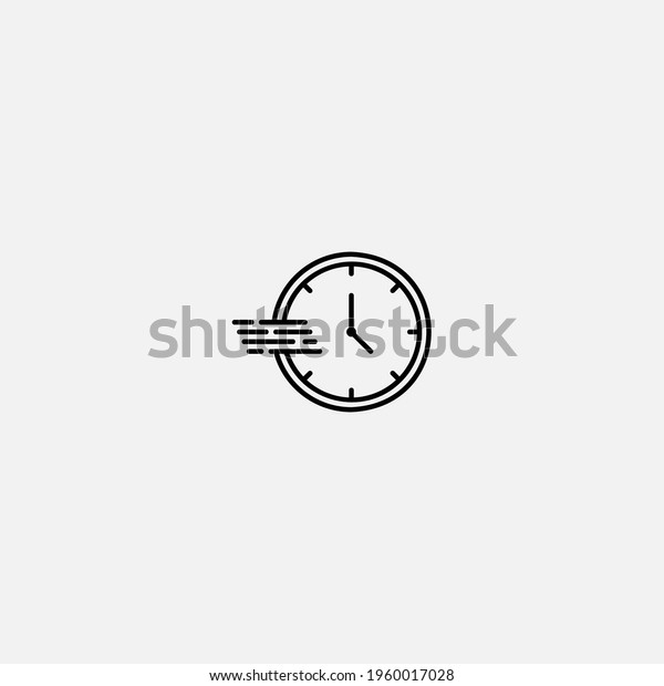 Fast time icon sign vector,Symbol, logo\
illustration for web and\
mobile