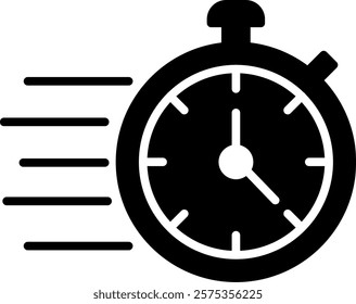 Fast Time Icon Symbol Art Sign