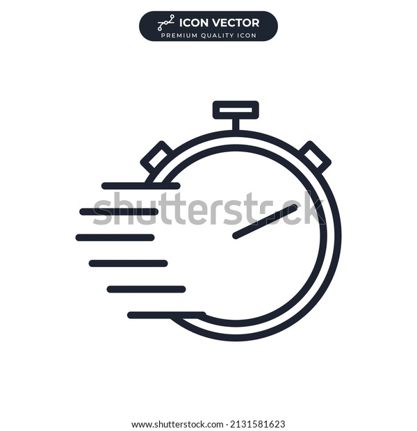 fast time icon symbol template\
for graphic and web design collection logo vector\
illustration
