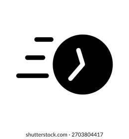 Ilustración de diseño de símbolo de Vector de icono de tiempo rápido