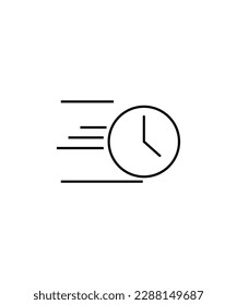 fast time icon,vector best line icon.