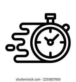 fast time line icon illustration vector graphic