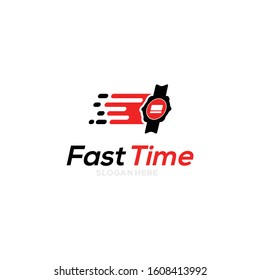 fast time logo design vector