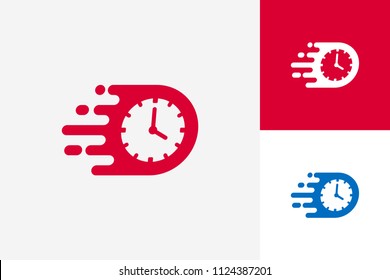 Fast Time Logo Template Design Vector, Emblem, Design Concept, Creative Symbol, Icon