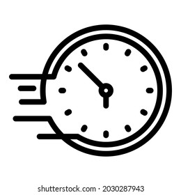 Kurzzeitemanagement-Symbol-Rahmenvektor. Business online. Jobprojekt