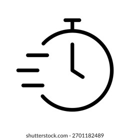 Fast Time Modern Icon Collection para rastreamento de velocidade, tarefas rápidas e produtividade eficiente
