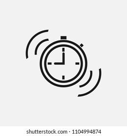 Fast time sign. Time icon on white background. Vector illustration. Eps 10.