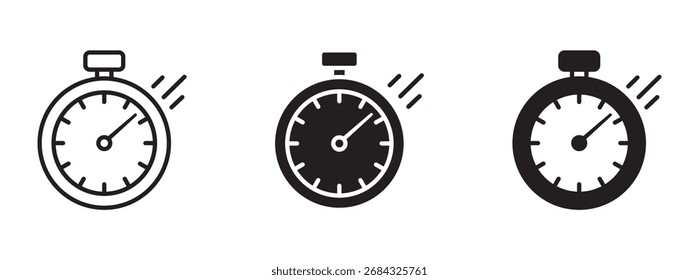 Fast time stop watch icons, vector illustration .