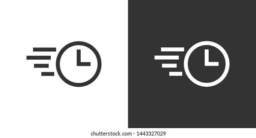 Fast Time Symbol Icon Vector