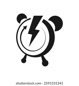 Fast time symbol logo icon vector