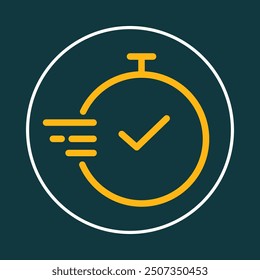 Tiempo rápido icono de moda engañosa Ilustración vectorial abstracta colorida obra de arte hermoso design.eps