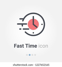 fast time vector icon