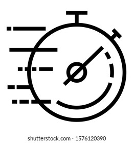 Fast Timer Shipment Delivery Vector Icon Series