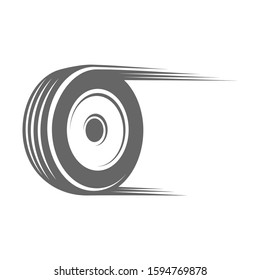 Fast Tire logo vector icon illustration design template