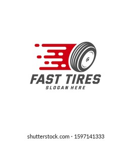 Fast Tire logo vector icon illustration design template