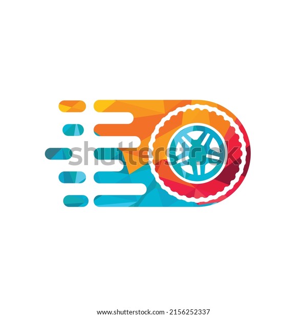 Fast tire vector logo design. Tire store logo\
design concept.