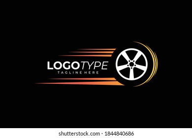 fast tires logo icon vector isolated