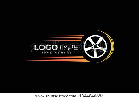 fast tires logo icon vector isolated