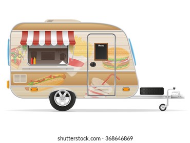 fast trailer vector illustration isolated on white background
