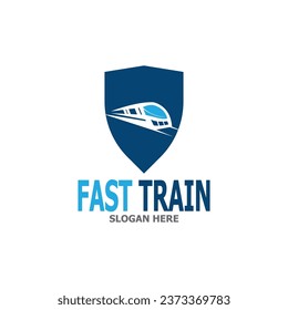 Fast Train icon Logo Vector Template 