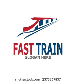 Fast Train icon Logo Vector Template 