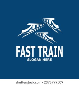 Fast Train icon Logo Vector Template 