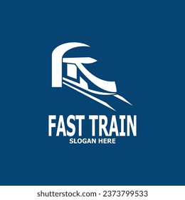 Fast Train icon Logo Vector Template 