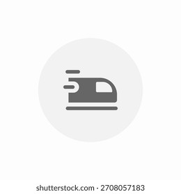 Vector de signo de icono de tren rápido