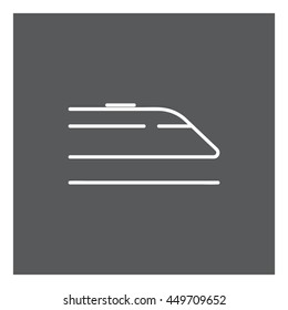 Fast train icon, Vector