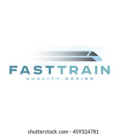 Fast train logo design graphic illustration modern style quality art