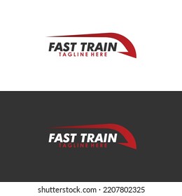 Fast train logo icon vector isolated