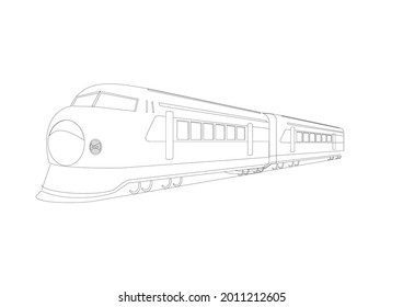 fast train sketch vector design
