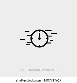 Fast training workout icon. New trendy fast training vector illustration symbol
