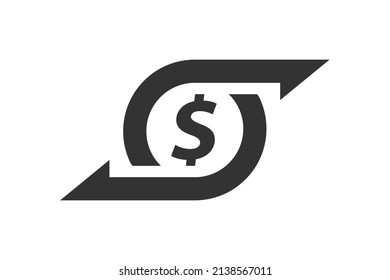 fast transfer and money changer icon vector design