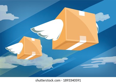 The fast transport way, the products are sending to the customer around the world by air transportation 