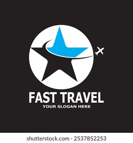 fast Travel Agency Icon Vector template Illustration