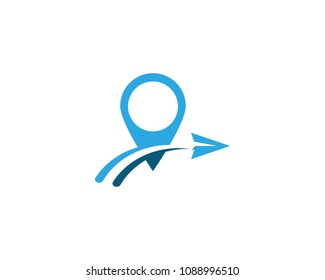 Fast travel agency logo template