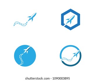 Fast travel logo vector