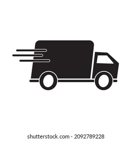 Fast truck. Fast delivery icon