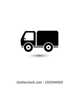 Fast truck. Fast delivery icon. Vector