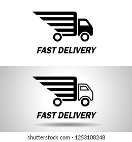 Fast Truck Delivery Logo Website Icon Stock Vector (Royalty Free ...