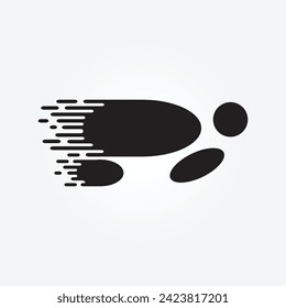 fast turtle logo vector with a minimalist concept