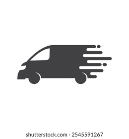 fast van Logo vector icon design. fast delivery logo icon, simple illustration design  