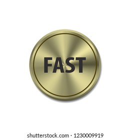 Fast vector button, web design element
