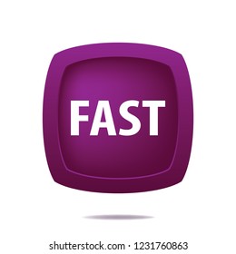 Fast vector button, web design element
